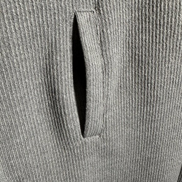 Urban Outfitters Gray Small Oversize Top Small Ribbed Sweater Long Sleeve Lounge - Picture 8 of 12